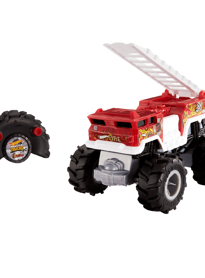 Hot Wheels Monster Trucks Vehículo a Control Remoto 5-Alarm Escala 1:24 High Quality