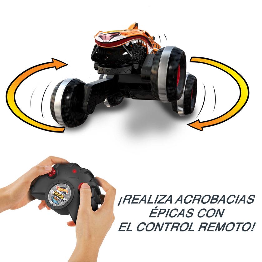 Hot Wheels Monster Trucks Vehículo a Control Remoto Tiger Shark Escala 1:15 Same Day Delivery