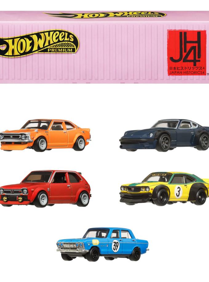 Hot Wheels Premium Car Culture Japan Historics 4 5-Vehicle Set in Collectible Container Best Price