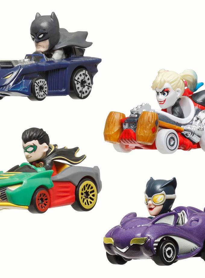 Hot Wheels Racerverse, Set Of 4 Die-Cast Hot Wheels Cars With Pop Culture Characters As Drivers Best Price