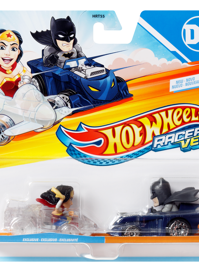 Hot Wheels RacerVerse Veículo de Brinquedo Batman e Mulher Maravilha High Quality