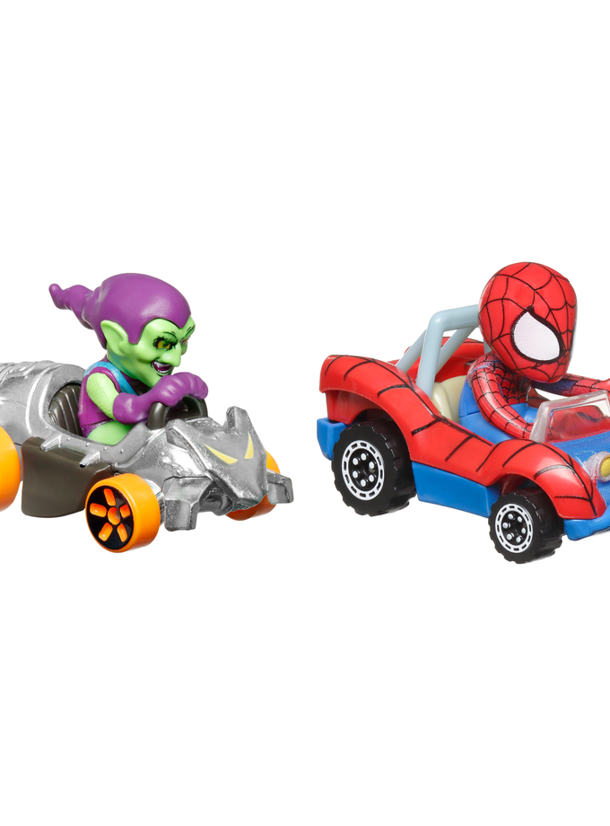 Hot Wheels RacerVerse Veículo de Brinquedo Spider-Man e Duende Verde For Sale