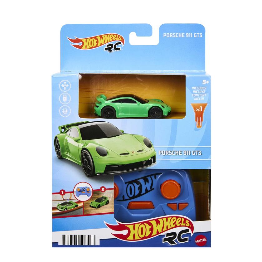 Hot Wheels RC Porsche 911 Téléguidée, Échelle 1:64 Best Seller