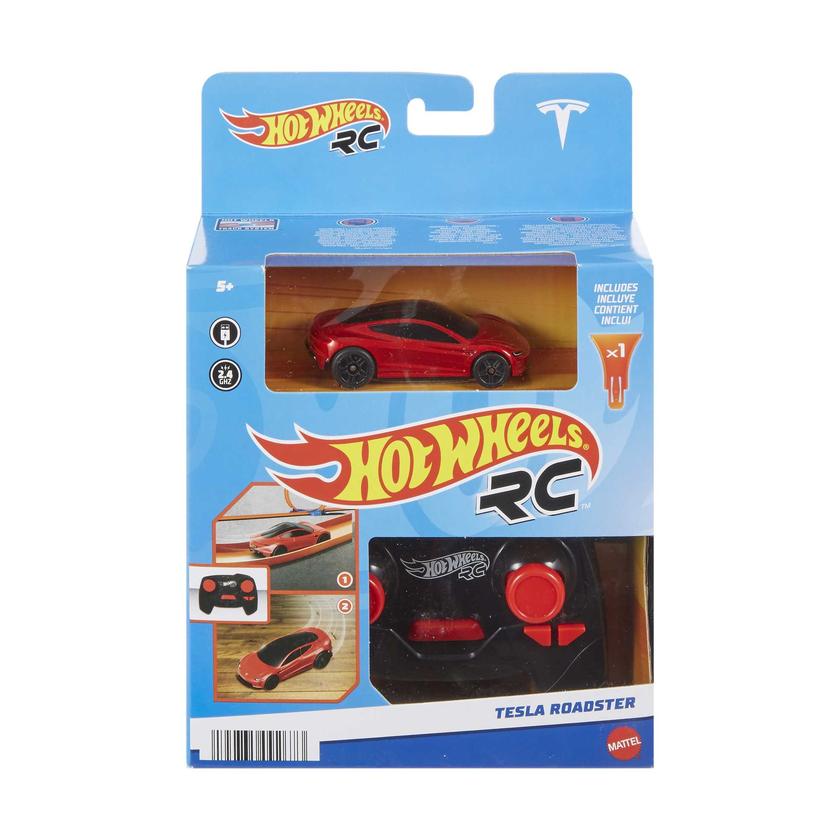 Hot Wheels Rc Tesla Roadster, Échelle 1:64, Véhicule Téléguidé Best Price