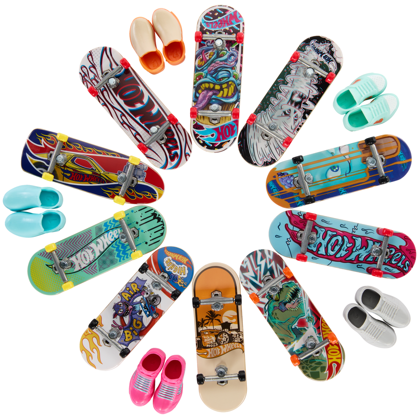 Hot Wheels Skate-Assortiment de 10Fingerboards Avec Chaussures Best Price