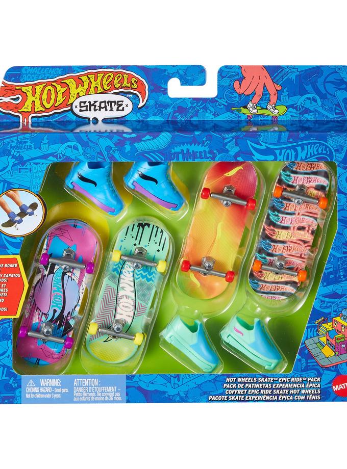 Hot Wheels Skate Veículo de Brinquedo Pacote de Patinetes Experiência Épica com Tênis New Arrival