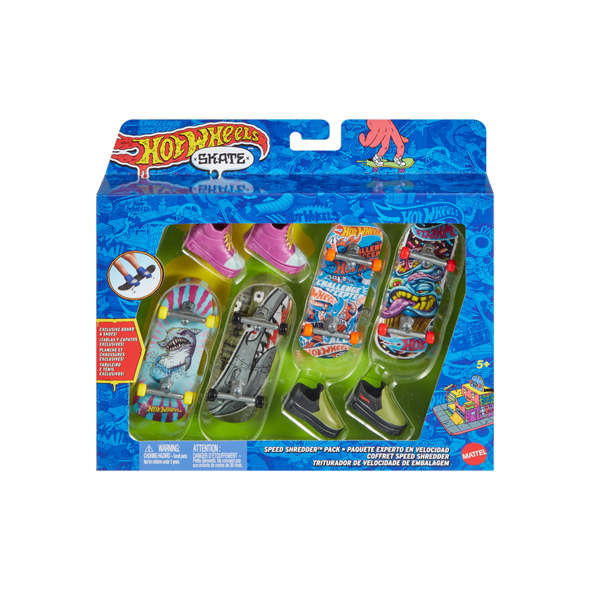 Hot Wheels Skate Veículo de Brinquedo Pacote de Skateboards Speed Shredder™ com Tênis Best Price