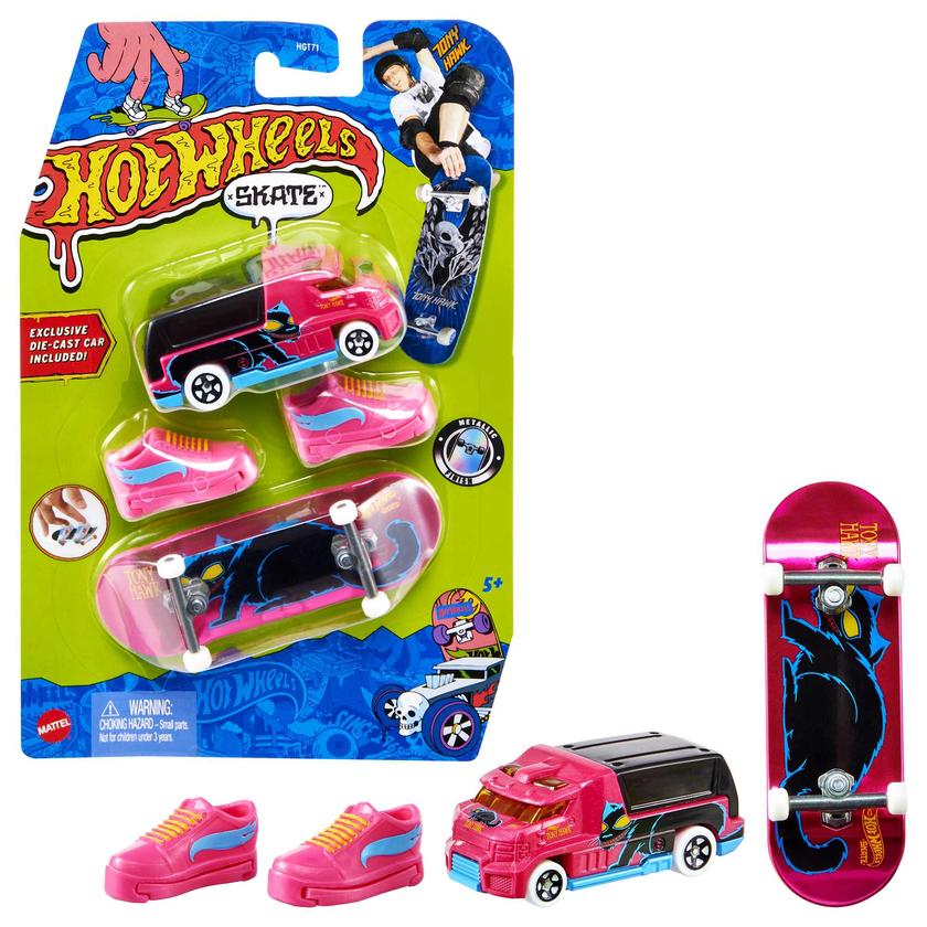 Hot Wheels Skate Veículo de Brinquedo Skateboard de Coleção ANIMAL ATTACK™ + HW RAPID RESPONSE™ com Diecast Same Day Delivery