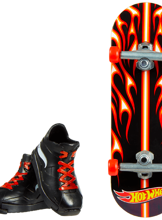 Hot Wheels Skate Veículo de Brinquedo Skateboard HALL OF FLAME™ com Tênis For Sale