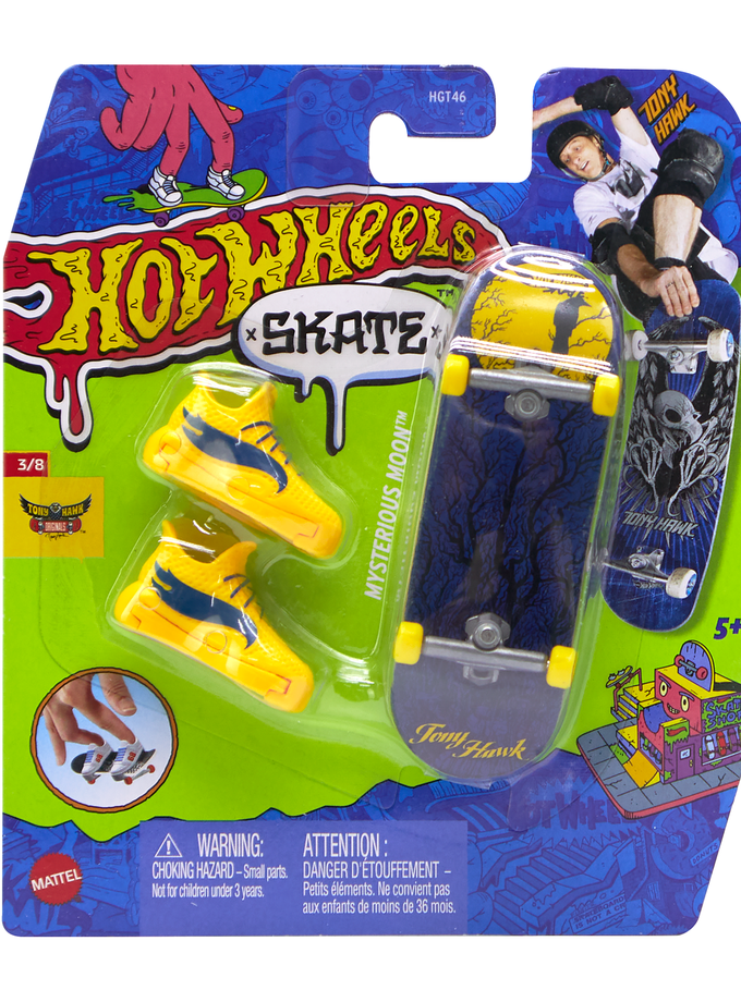 Hot Wheels Skate Veículo de Brinquedo Skateboard MYSTERIOUS MOON™ com Tênis Same Day Delivery