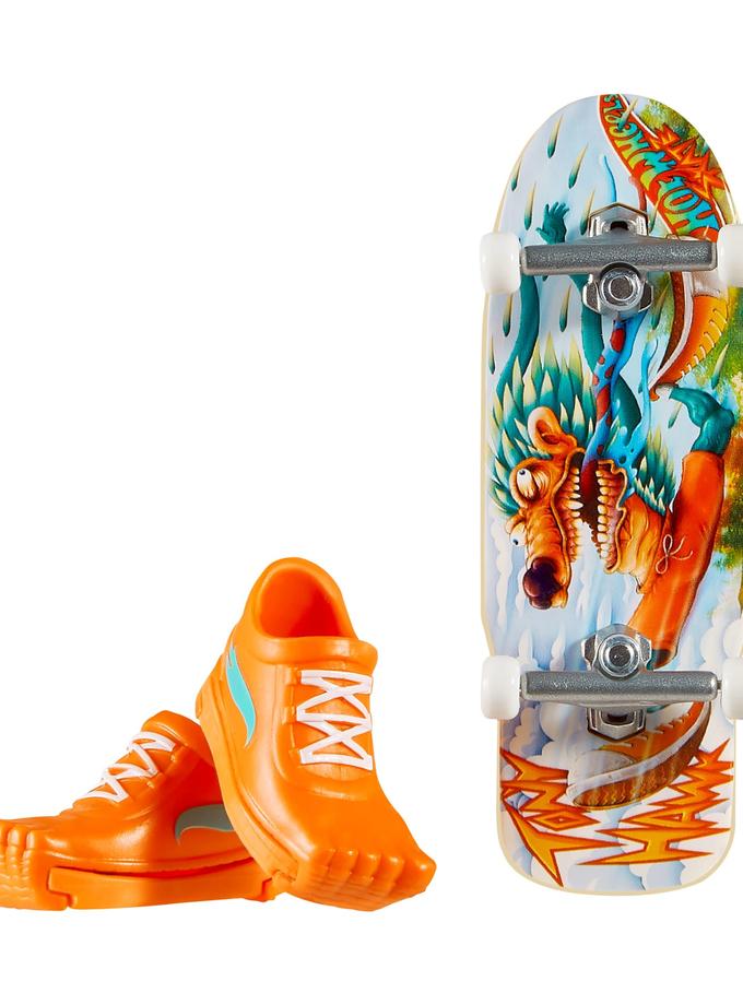 Hot Wheels Skate Veículo de Brinquedo Skateboard SPIKED FURY™ com Tênis For Sale