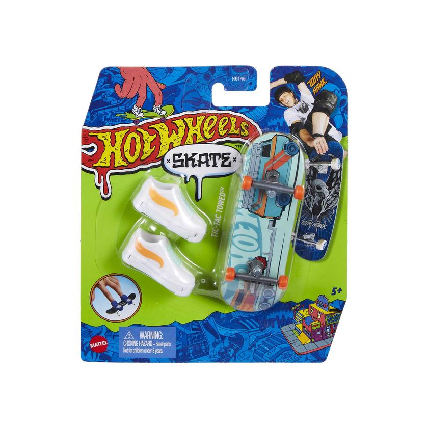 Hot Wheels Skate Veículo de Brinquedo Skateboard TIC-TAC TOWED™ com Tênis On Sale