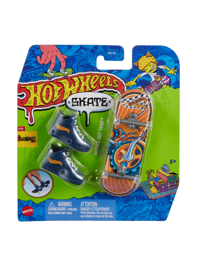 Hot Wheels Skate Veículo de Brinquedo Skateboard TRICKED OUT TRIKE™ com Tênis Best Seller