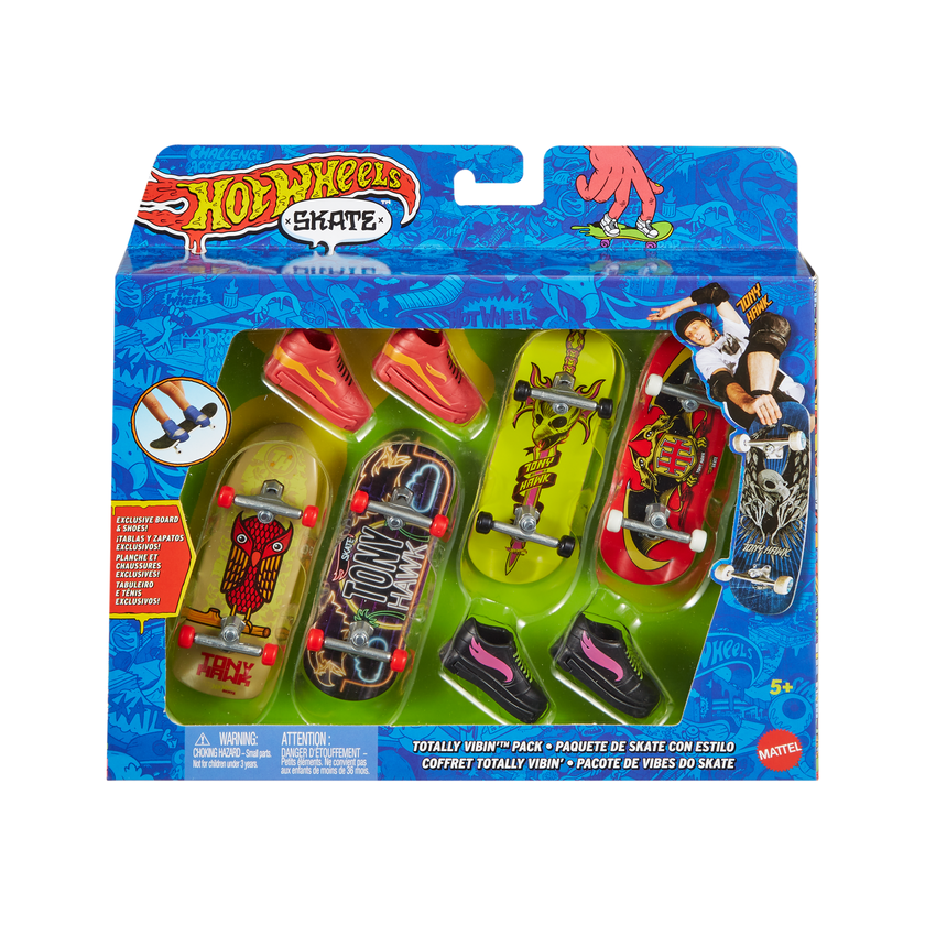 Hot Wheels Skate Vehículo de Juguete Paquete de Patinetas Halcón en una Rama con Tenis Best Price