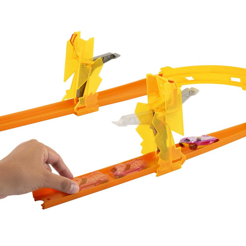 Hot Wheels Track Builder Coffret Piste Propulsion Éclair, 1 Véh. Best Seller