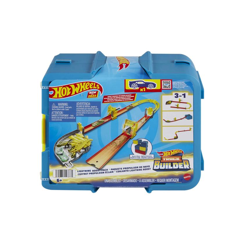 Hot Wheels Track Builder Coffret Piste Propulsion Éclair, 1 Véh. Best Seller