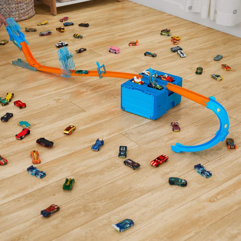 Hot Wheels Track Builder Pista de Brinquedo Caixa média de Acrobacias Temática de Ar Best Price