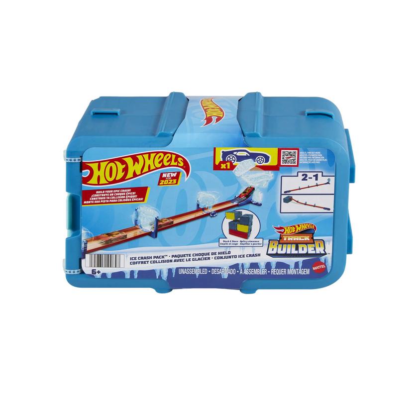 Hot Wheels Track Builder Pista de Brinquedo Caixa Pequena de Acrobacias Temática de Gelo For Sale