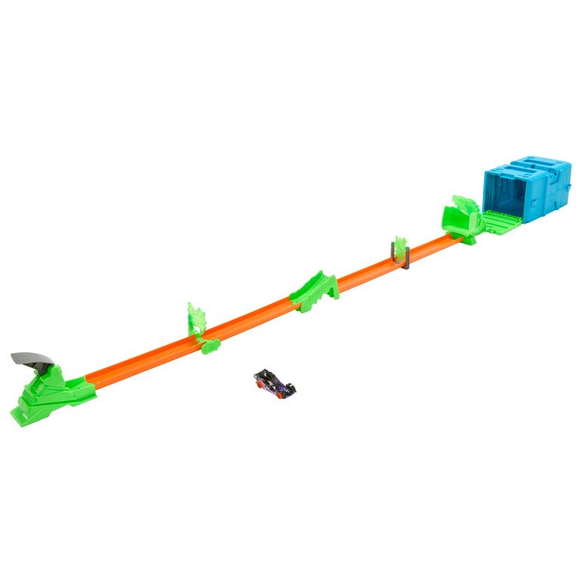 Hot Wheels Track Builder Pista de Brinquedo Caixa Pequena de Acrobacias Temática Salto Tóxico High Quality