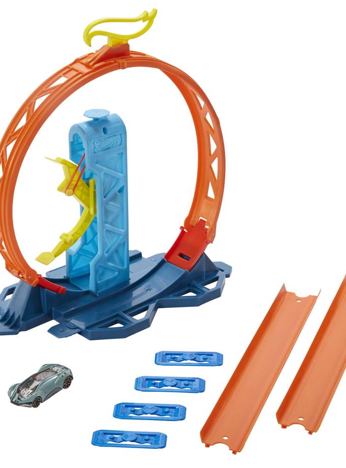 Hot Wheels Track Builder Pista de Brinquedo Pacote de Lançador de Loop New Arrival