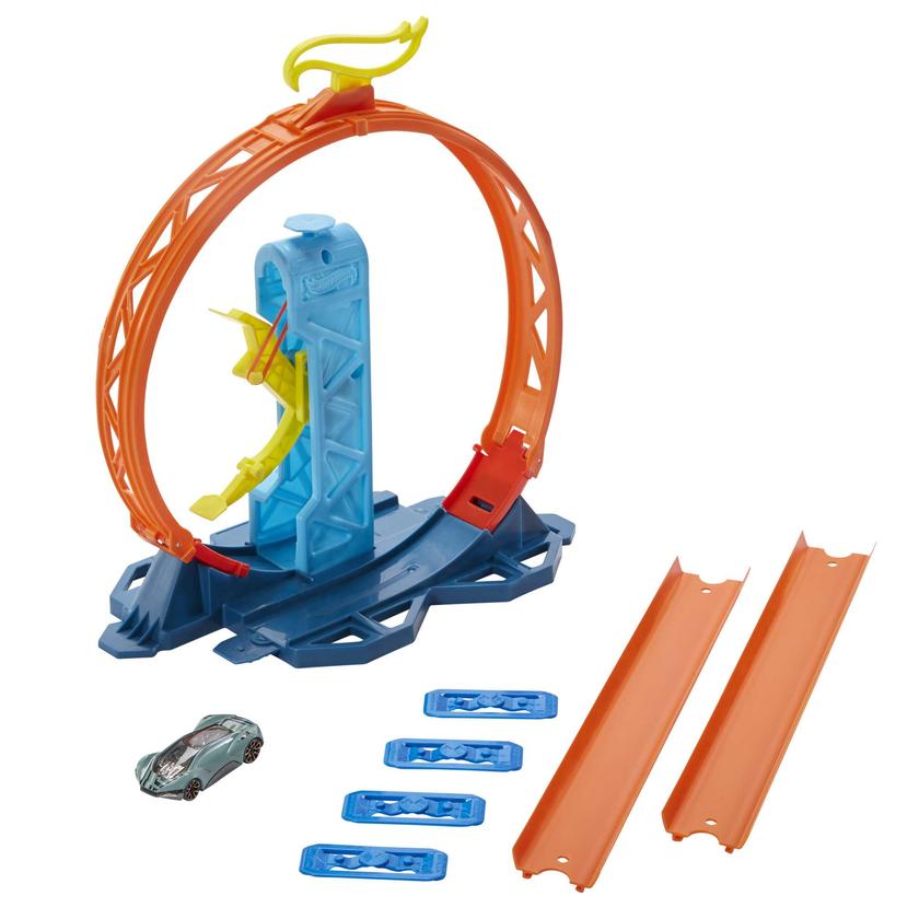 Hot Wheels Track Builder Pista de Brinquedo Pacote de Lançador de Loop New Arrival