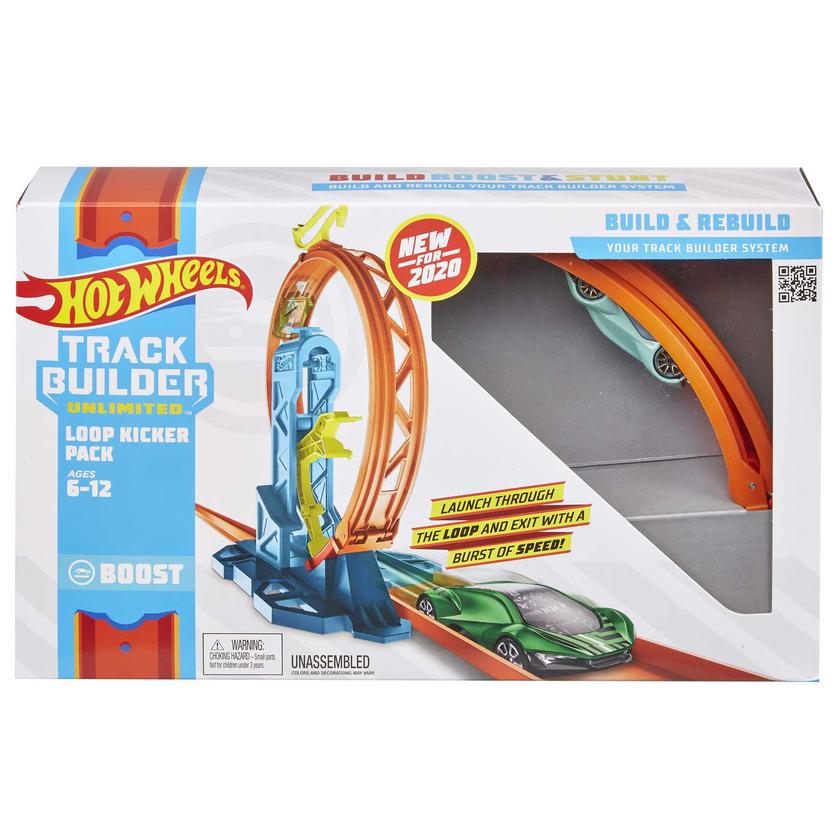 Hot Wheels Track Builder Pista de Brinquedo Pacote de Lançador de Loop New Arrival