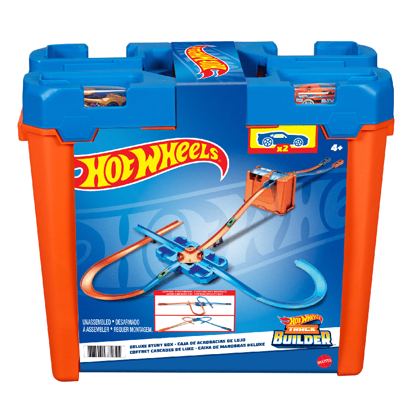 Hot Wheels Track Builder Pista de Juguete Caja de Acrobacias De Lujo Free shipping