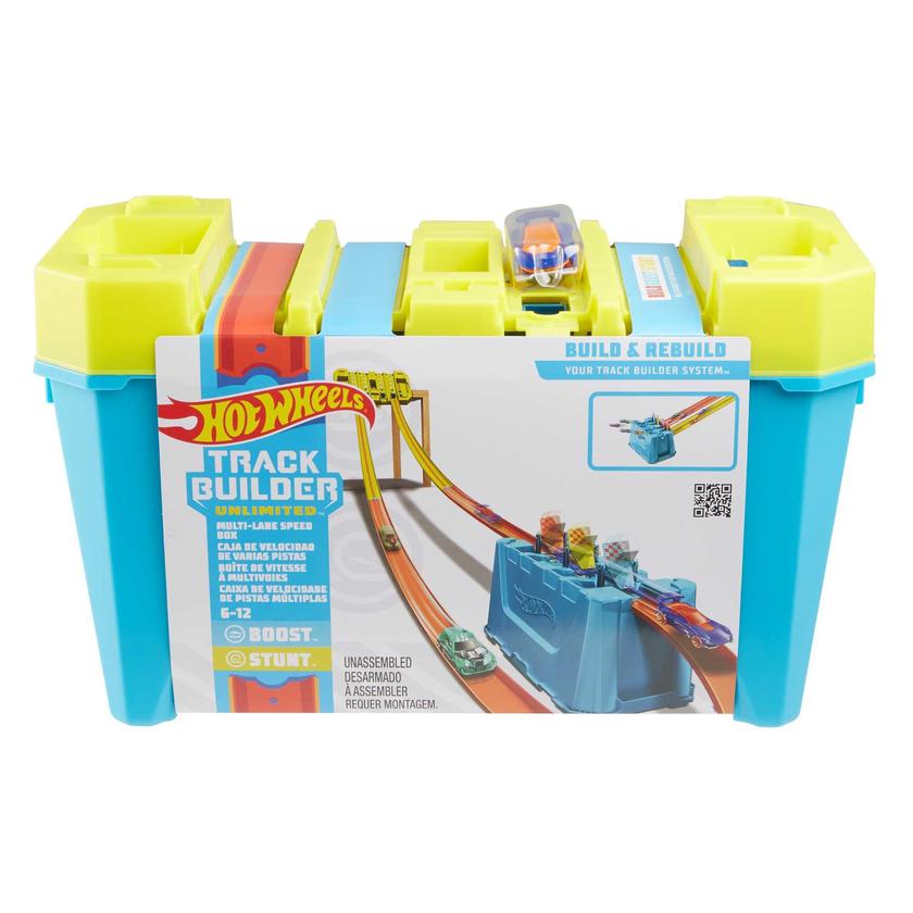 Hot Wheels Track Builder Pista de Juguete Caja de Velocidad Multijugador Best Price