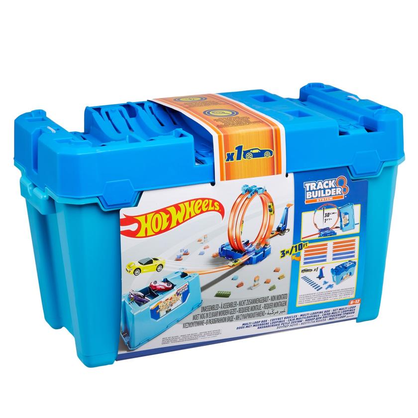 Hot Wheels Track Builder Pista de Juguete Caja Multiacrobacias Same Day Delivery