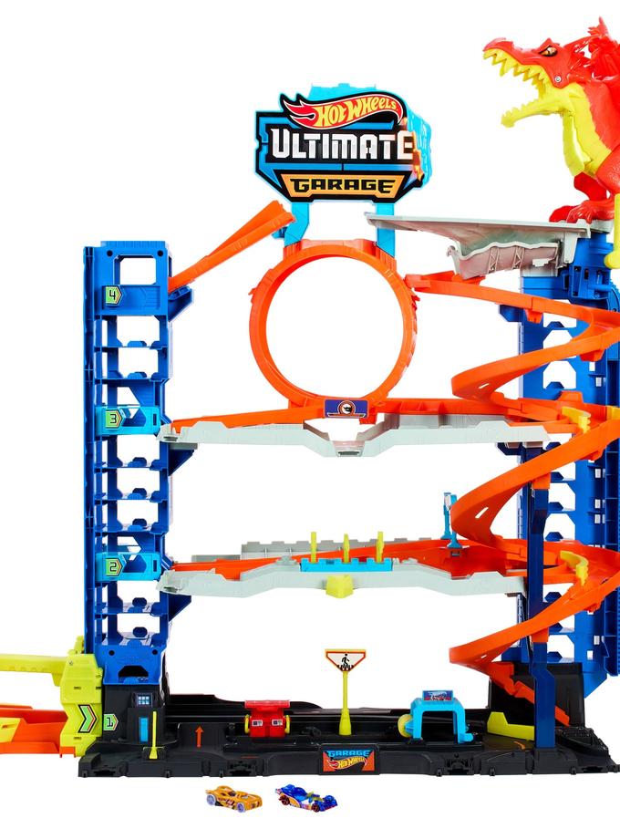 Hot Wheels Ville Méga Garage, 2 Véhicules, Rangement Pour 50+ Véh. High Quality