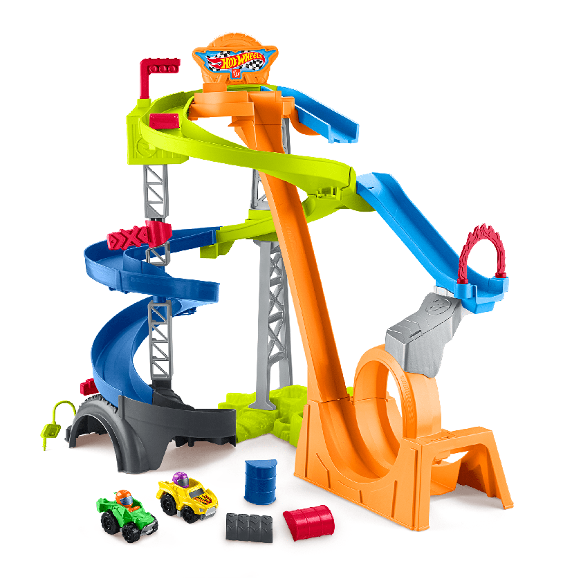 Little People Hot Wheels Brinquedo para Bebês Pista de Corridas e Choque Best Buy