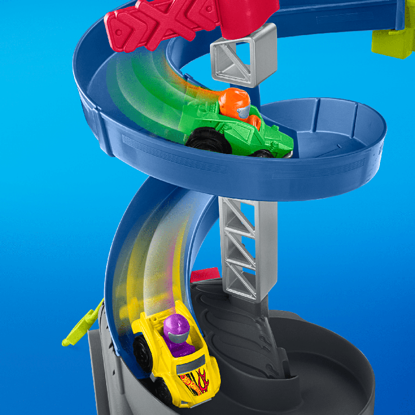 Little People Hot Wheels Brinquedo para Bebês Pista de Corridas e Choque Best Buy