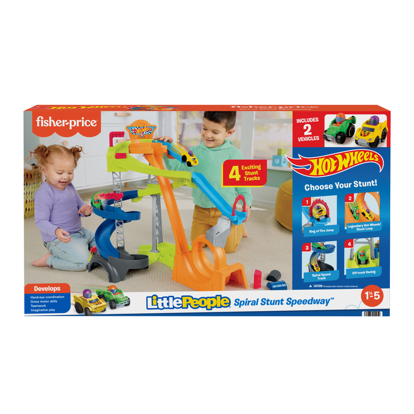 Little People Hot Wheels Brinquedo para Bebês Pista de Corridas e Choque Best Buy