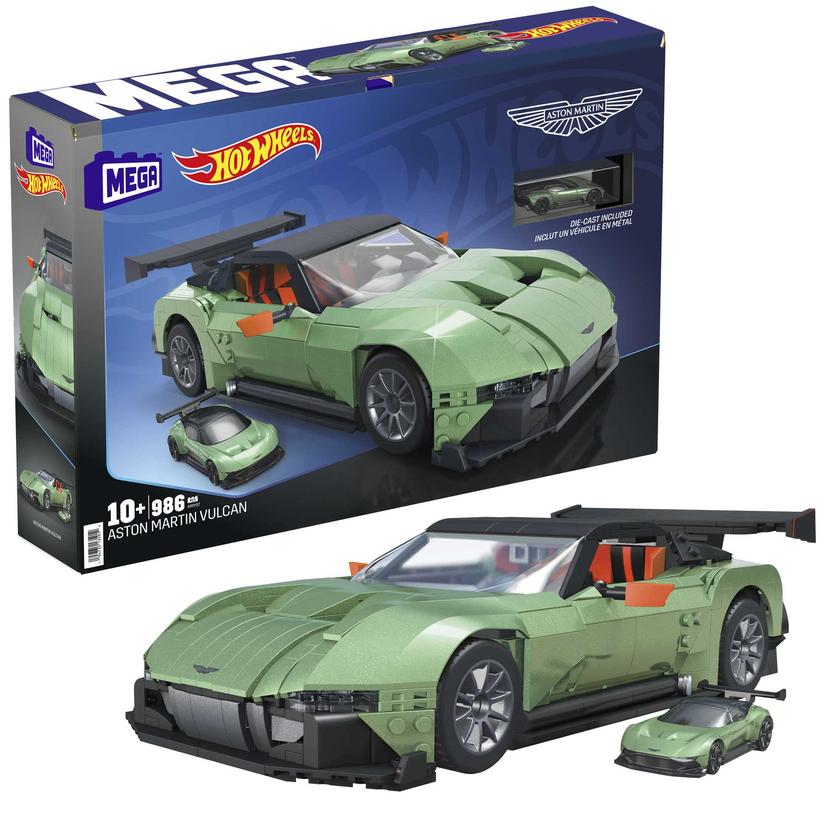 MEGA-Hot Wheels-Aston Martin Vulcan Kit de Construction (986 Pièces) For Sale