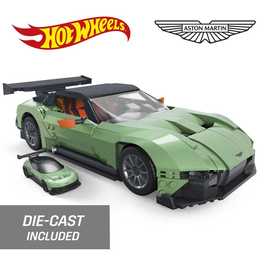 MEGA Hot Wheels Aston Martin Vulcan Vehicle Building Kit (986 Pieces) For Collectors Same Day Delivery