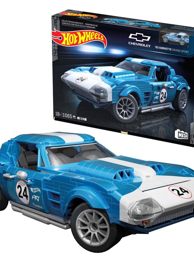 Mega-Hot Wheels-Coffret 63 Corvette Grand Sport de 1060Pièces New Arrival