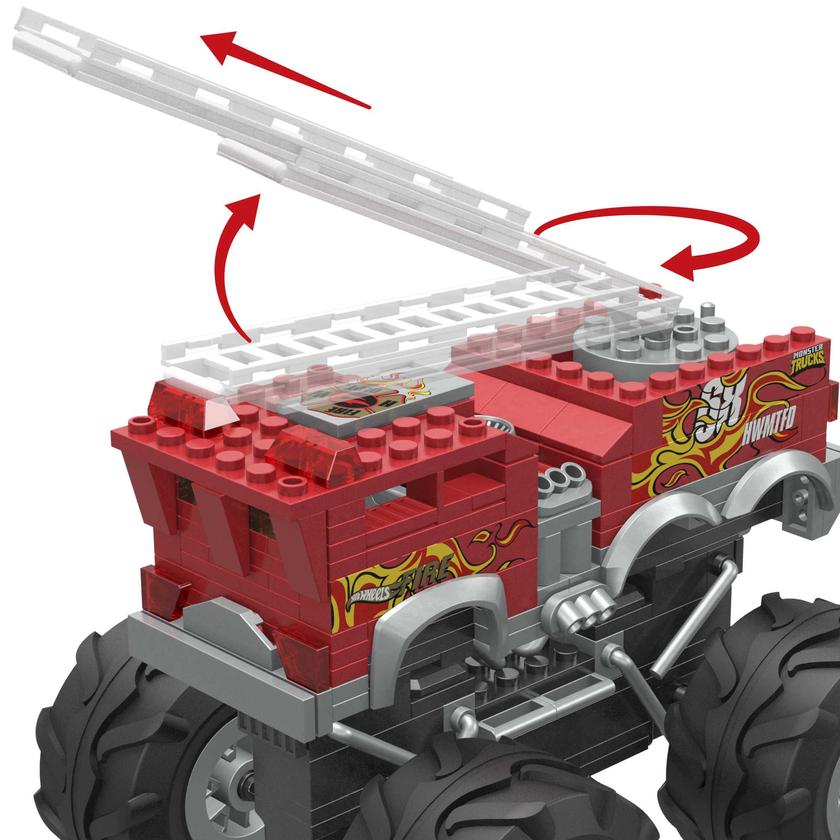 MEGA Hot Wheels Juguete de Construcción 5 Alarm Monster Truck & ATV Free shipping