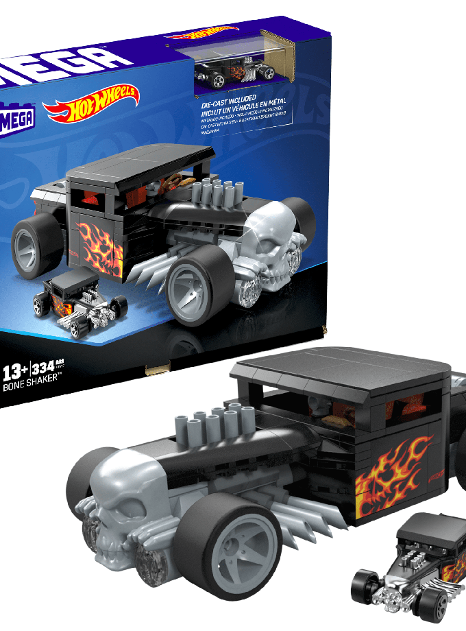 MEGA Hot Wheels Juguete de Construcción Collector Bone Shaker High Quality