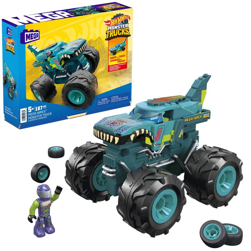 MEGA Hot Wheels Juguete de Construcción Mega-Wrex Monster Truck Same Day Delivery