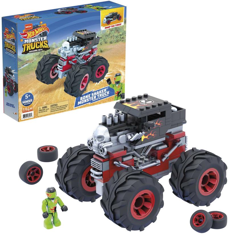 MEGA Hot Wheels Juguete de Construcción Monster Truck Bone Shaker For Sale