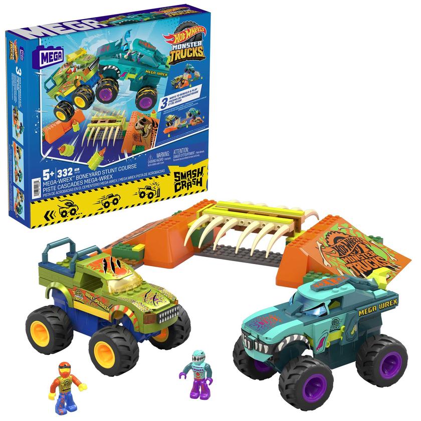 MEGA-Hot Wheels Monster Trucks-Tremplin Osseux Chocs et Fracas-Coffret On Sale