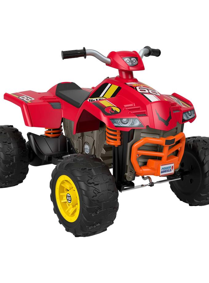 Power Wheels Hot Wheels Ride-On Racing ATV With Multi-Terrain Traction For Off Road, Child 3Y+ Best Seller